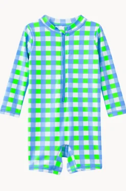 Baby Boys Check Sunsuit