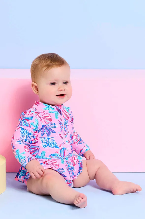 Baby Girls Coral Sea Sunsuit