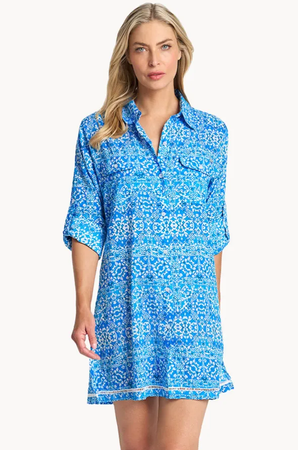 Bazaar Ladder Button Shirt