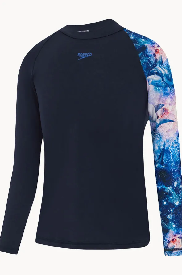 Boys Digi Long Sleeve Suntop