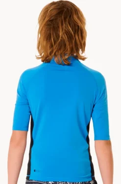 Boys Icons Brushed Short Sleeve Suntop