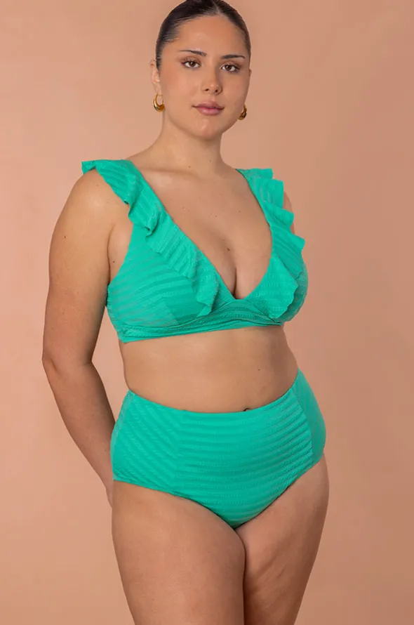Capri Panelled High Waist Pant