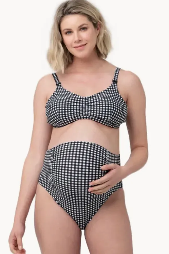 Check Nursing Bikini Set