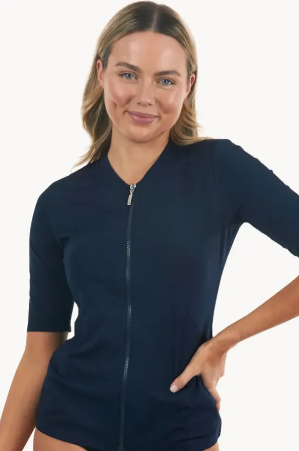 Classic Zip Short Sleeve Suntop