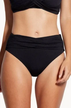 Collective High Waist Wrap Front Pant