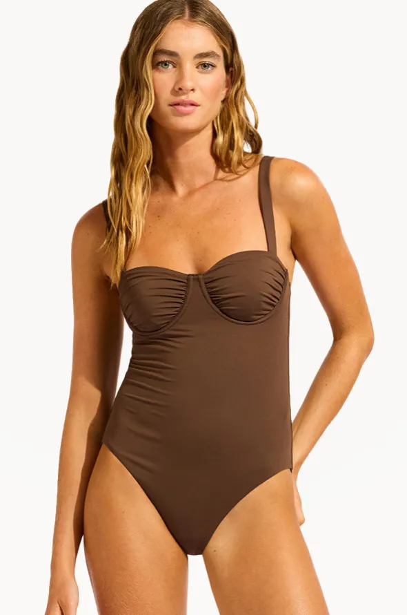 Collective Ruched Underwire One Piece