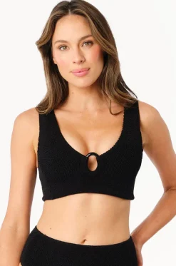 Crinkle Classic Ring V Neck Bralette