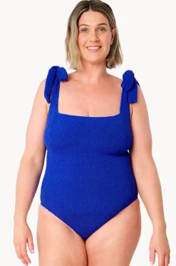 Crinkle Classic Square Neck One Piece