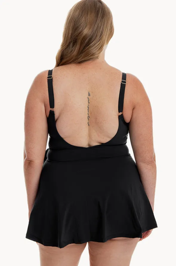 Cross Over Swim Dress