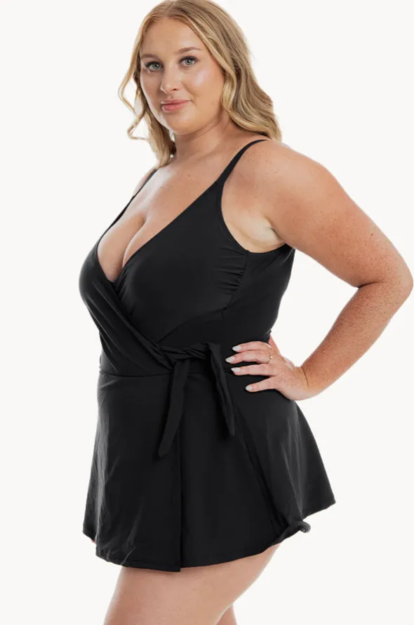 Cross Over Swim Dress