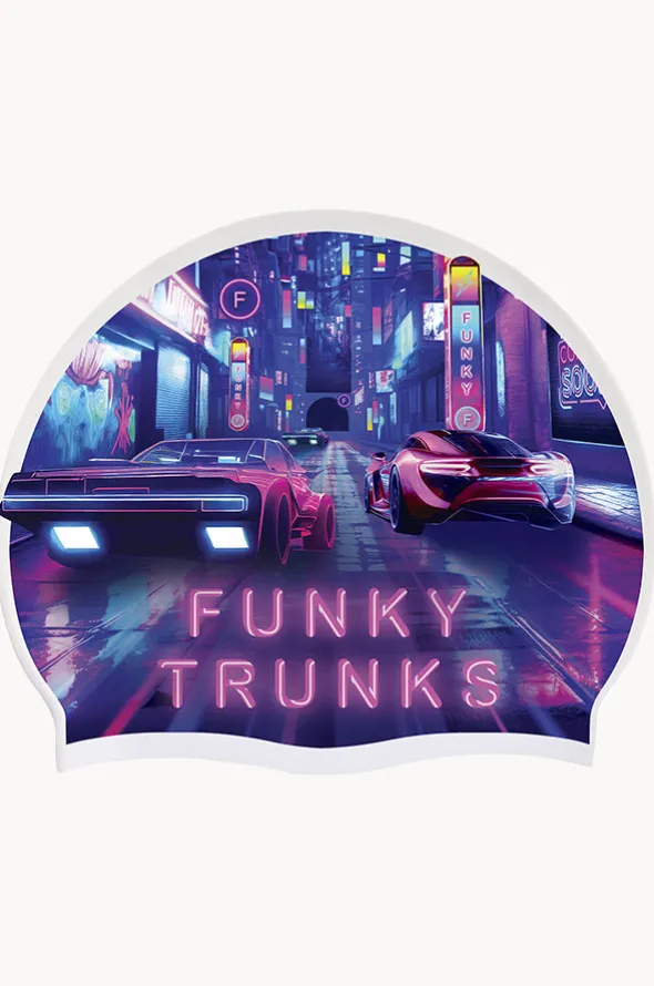 Cyber City Swim Cap