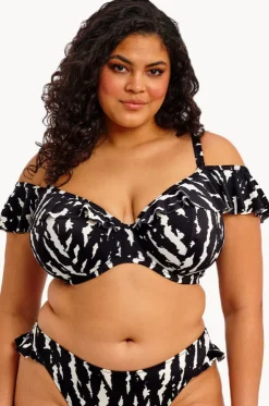 Echo Shell G Cup Ruffle Plunge Bra