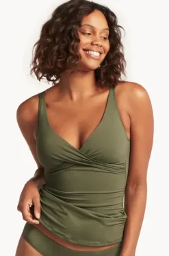 Eco Essentials Cross Front Tankini Separate