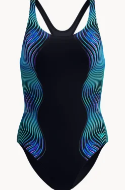 Engineered Print Butterfly Back One Piece