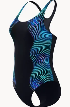 Engineered Print Butterfly Back One Piece