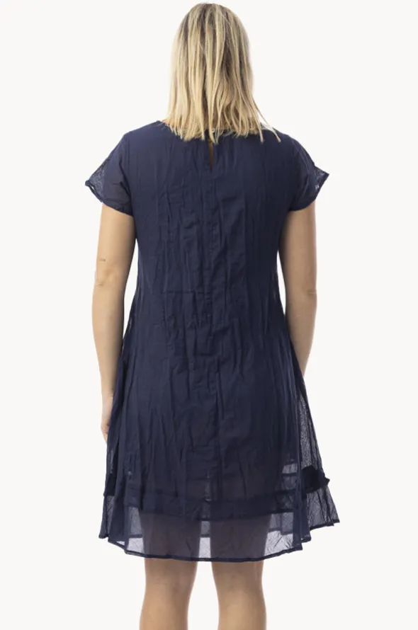Essentials Gauze Frill Hem Dress