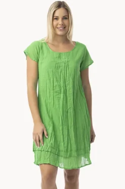 Essentials Gauze Frill Hem Dress