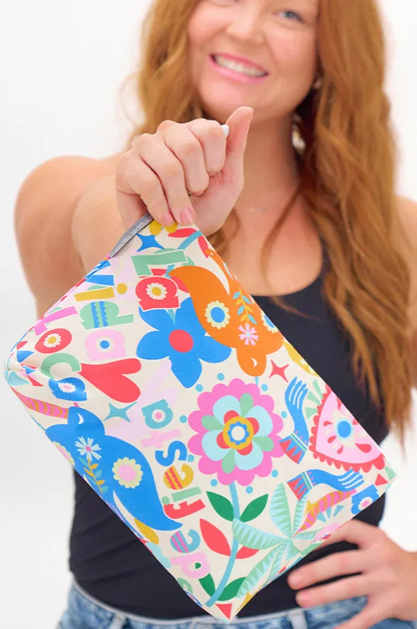 Fiesta Large Cotton Cosmetic Bag