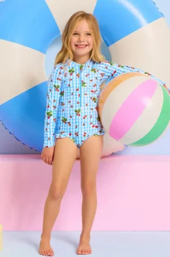 Girls Beach Picnic Sunsuit