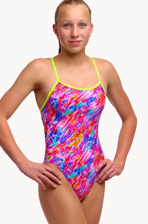Girls Blow In Single Strap One Piece