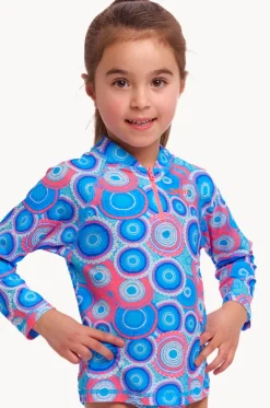 Girls Bundjalung Blue Suntop