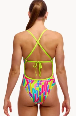 Girls Candy Cracks Tie Me Tight One Piece