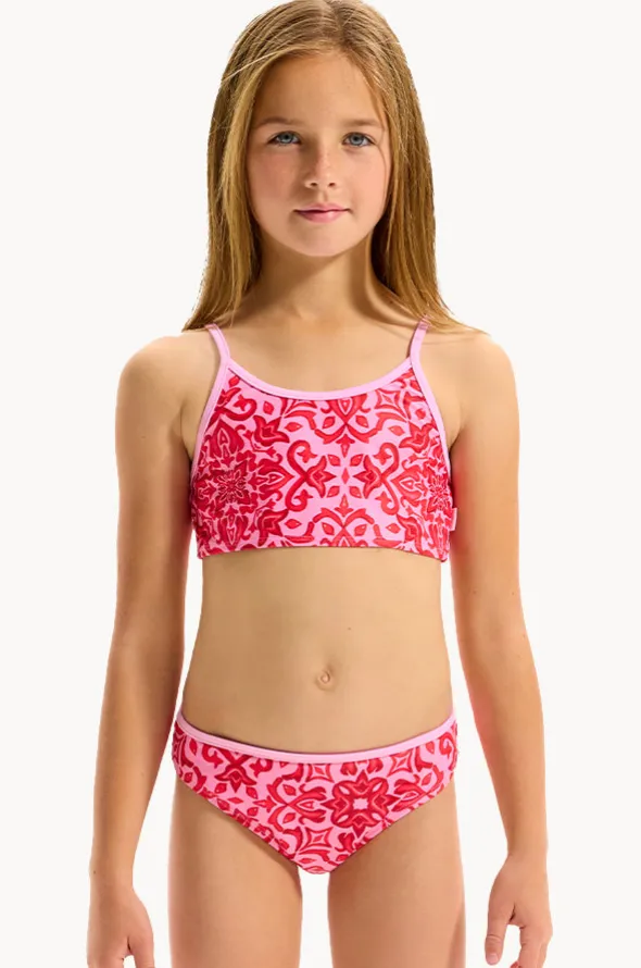 Girls Capri Tile Crop Set