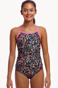 Girls Copper Cluster Tankini Set