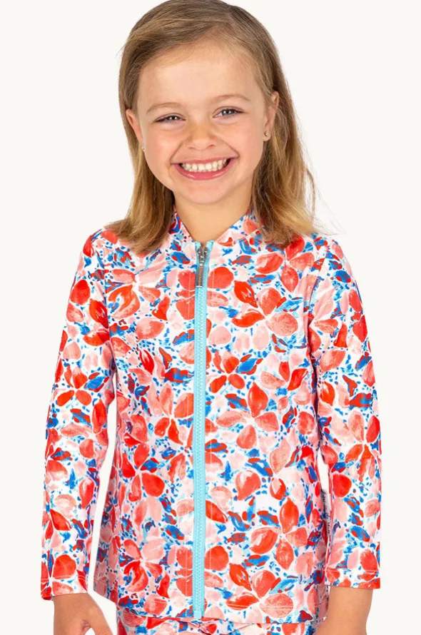 Girls Coral Suntop