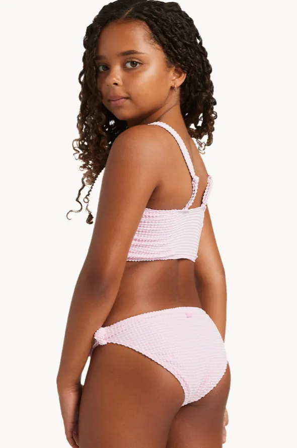 Girls Daisy Check Crop Tank Set