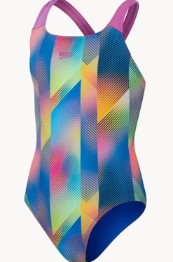 Girls Digital Allover Powerback One Piece