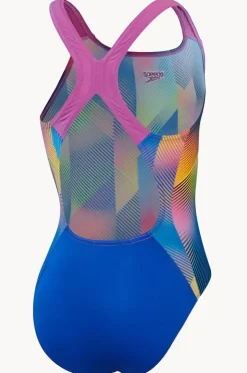 Girls Digital Allover Powerback One Piece