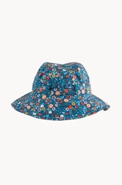 Girls Ditsy Blue Sunhat