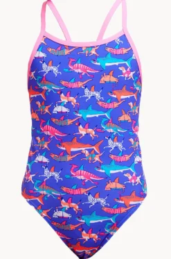 Girls Doggie Paddle Single Strap One Piece