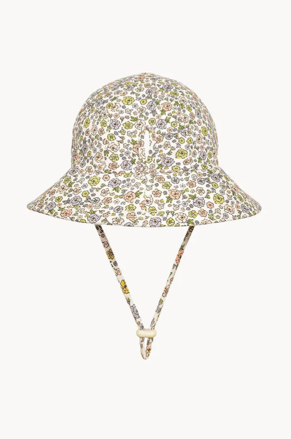 Girls Floret Ponytail Bucket Hat