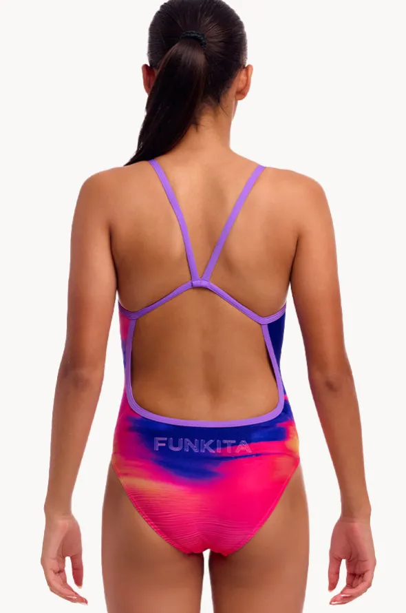Girls Go Riding Single Strap One Piece