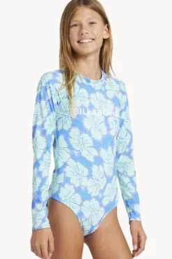 Girls Happy Hibiscus Sunsuit