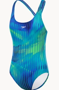 Girls Linear Lava Splashback One Piece