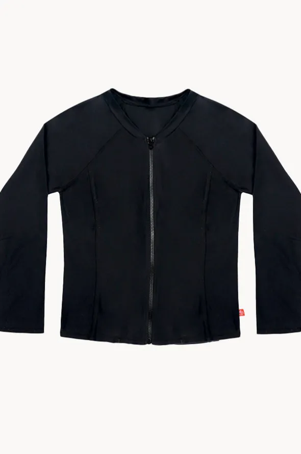 Girls Long Sleeve Zip Suntop