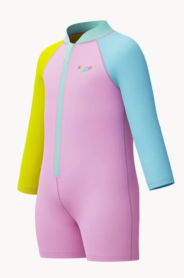 Girls Long Sleeve Zip Sunsuit
