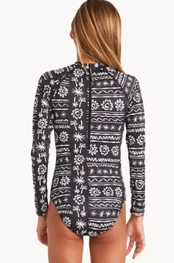 Girls Lost On You Long Sleeve Sunsuit