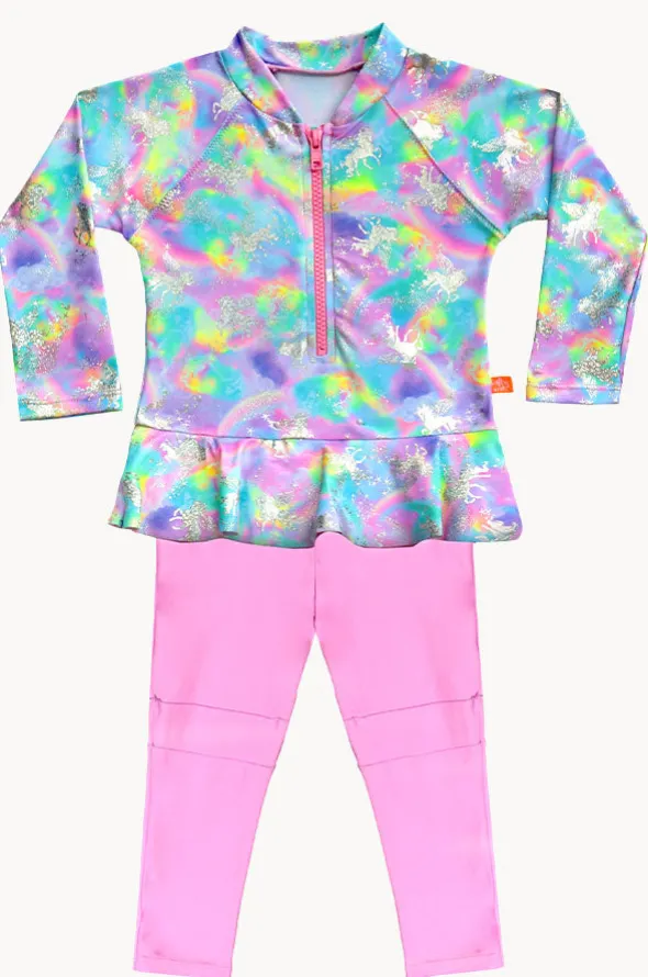Girls Miss Dazzle Full Pant Sunsuit