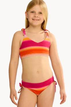 Girls Ombre Tie Crop Set