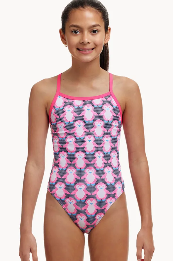 Girls Pen Guy Single Strap One Piece