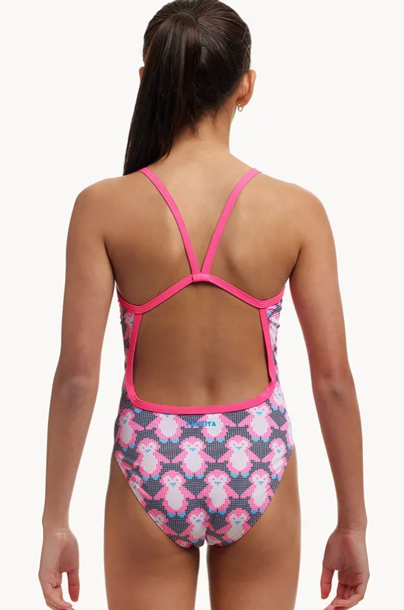 Girls Pen Guy Single Strap One Piece