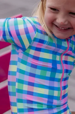 Girls Picnic Check Sunsuit
