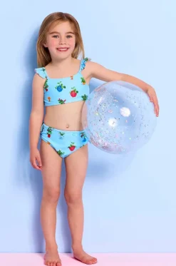 Girls Playa Bonita Frill Crop Set