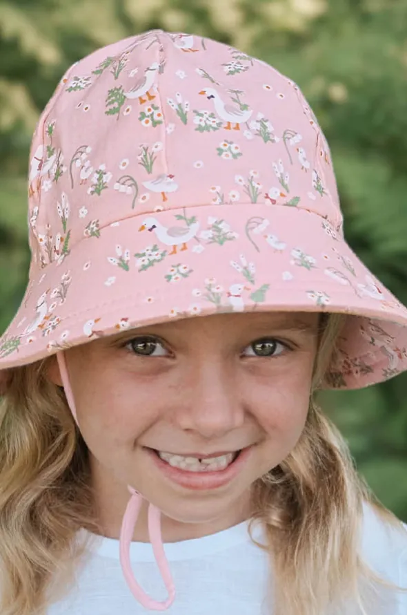 Girls Quackers Ponytail Bucket Hat