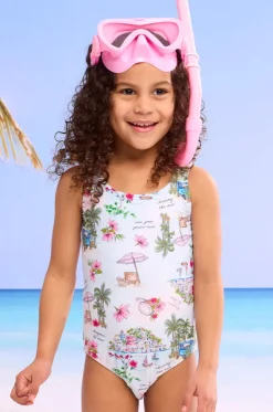 Girls Secret Vacay Cut Out One Piece