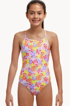Girls Summer Garden Tie Me Tight One Piece
